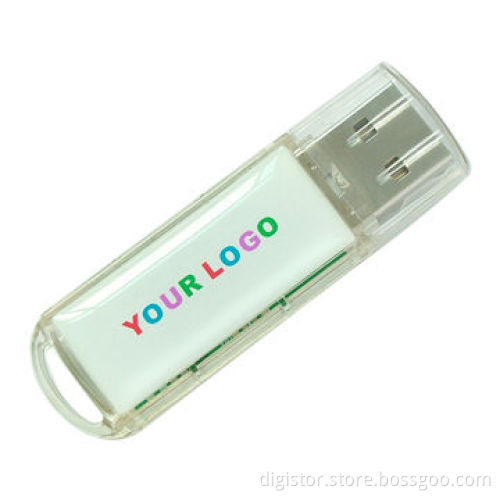 Business USB Flash Drive, Doming Logo in Both Sides, Small Size, 128MB-64GB, Data Upload Optional